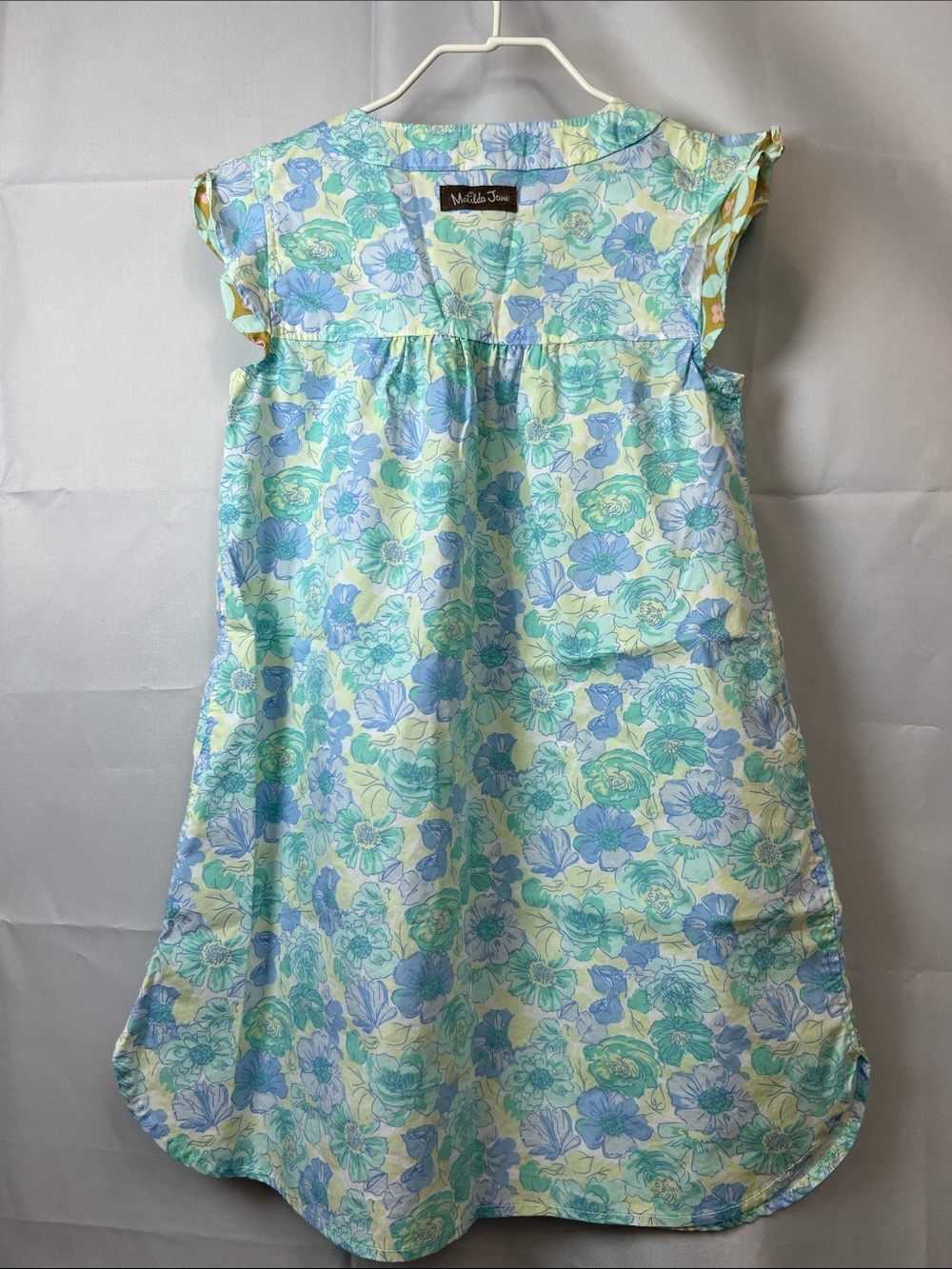 Matilda Jane aqua Azaleas woven floral print dress NWOT size 6 - Picture 9 of 14